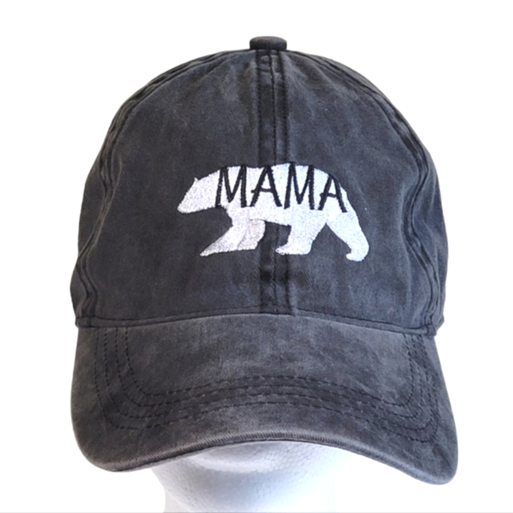 David & Young Mama Bear Baseball Hat Dark Gray